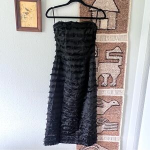 Vintage 1960’s black strapless cocktail dress